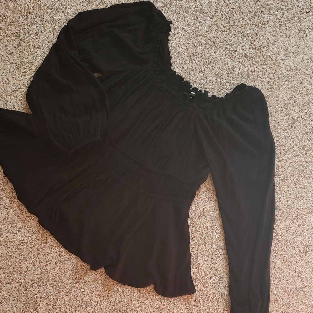 Torrid Black Babydoll Blouse